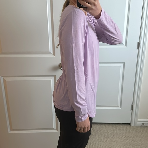 Joe Fresh Active Lilac Long Sleeve Top - Picture 6 of 6